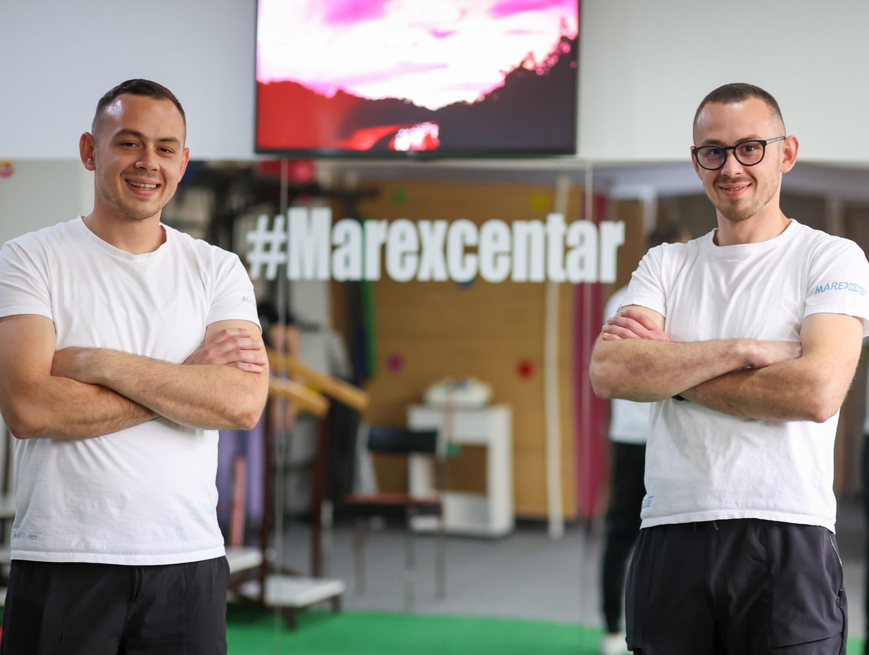 Fizioterapeuti Vukašin i Vuk u Marex Centru